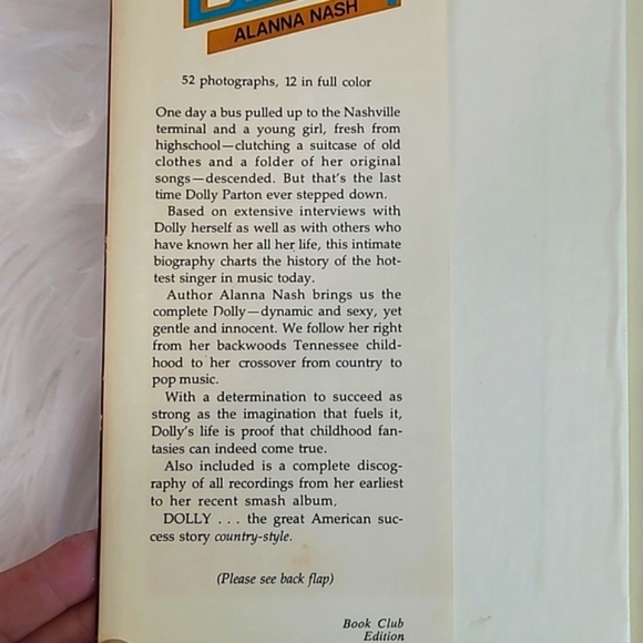 Vintage 1970s 70s Dolly Parton Life Story Memoir Hardback Book Country Music - Picture 8 of 15